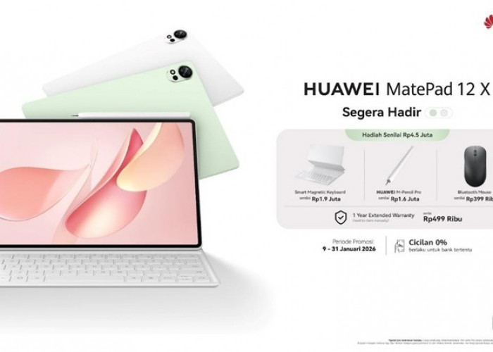 Awal Tahun 2026, HUAWEI Luncukan MatePad 12 X 2026, Tablet PC-Level Andalan