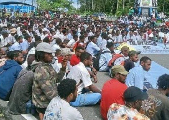 Demo  Tolak MBG Datang dari Wamena Papua, Sempat Ricuh, Minta Pendidikan Gratis