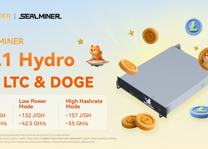 Bitdeer Launches SEALMINER DL1 Hydro Achieving 52.5 GH/s and 149 J/GH Power Efficiency