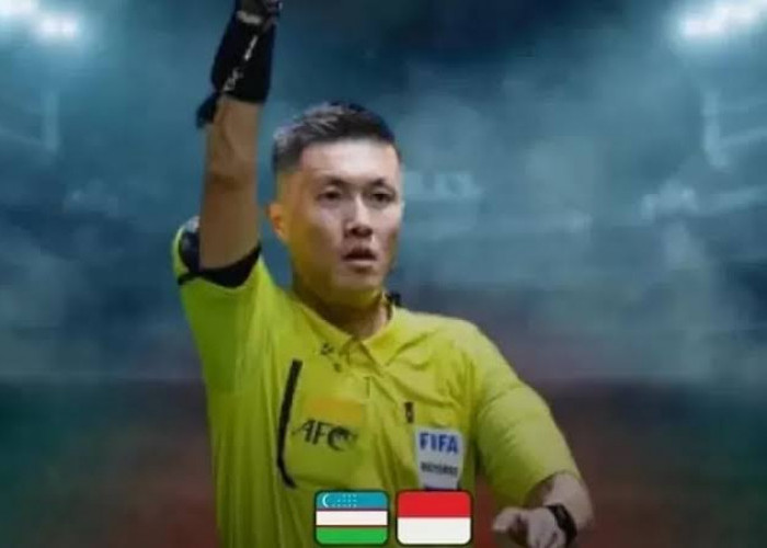 Sosok Shen Yinhao Wasit Pimpin Laga Semifinal Indonesia Uzbekistan Piala Asia 2023