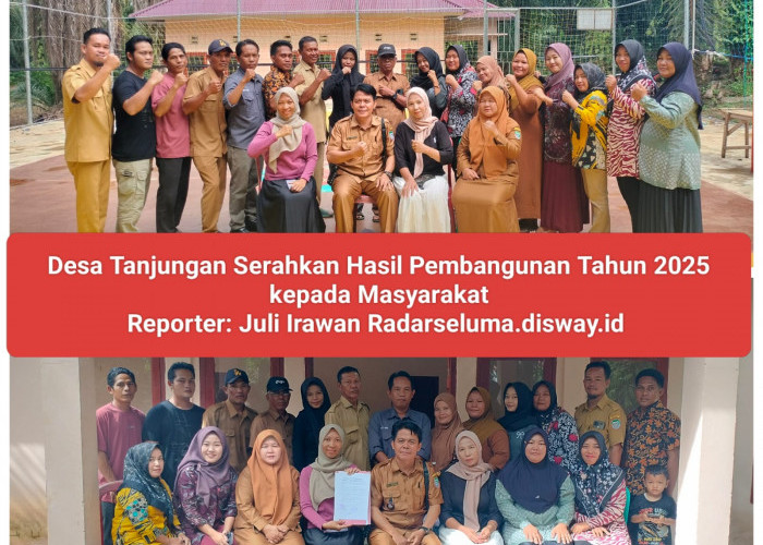 Desa Tanjungan Serahkan Hasil Pembangunan Tahun 2025 kepada Masyarakat