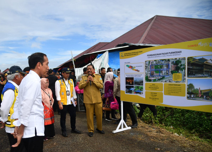Presiden Minta Revitalisasi Pasar Purwodadi Bengkulu Utarea, Selesai Awal Tahun 2024