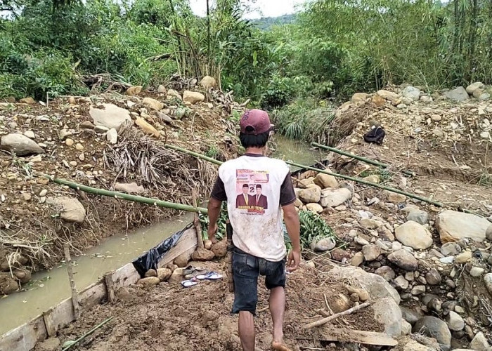 Sisa Banjir di Dusun Tengah Lubuk Sandi Seluma