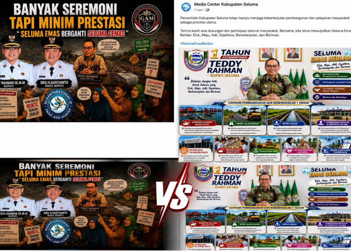  Seluma Emas  Vs Seluma Cemas! Perang Narasi di Medsos, Soroti Kinerja Bupati Seluma