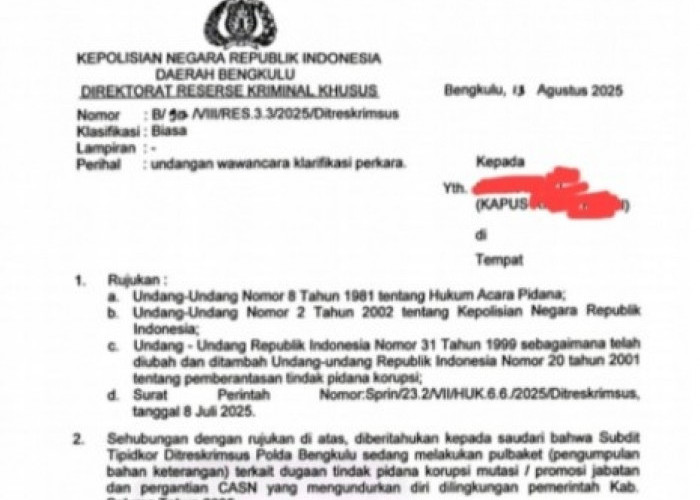 Penyidik Polda Sudah Panggil Mantan Kapus, Siap Beberkan Jual Beli Jabatan