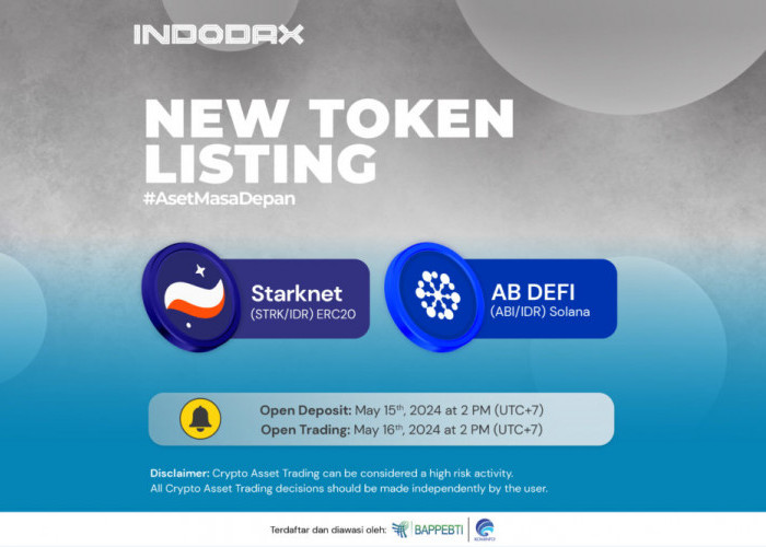 2 Kripto Baru di Indodax, Starknet (STRK) & AB DEFI (ABI) 