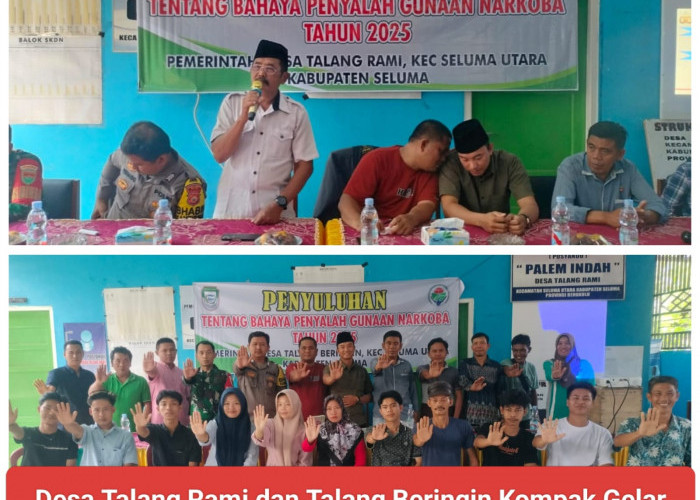 Desa Talang Beringin dan Talang Rami Kompak Gelar Penyuluhan dan Sosialisasi Penyalahgunaan Narkoba
