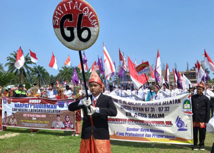 Meriah, Pawai Pelajar Bengkulu Selatan Dalam Rangka Kemerdekaan RI