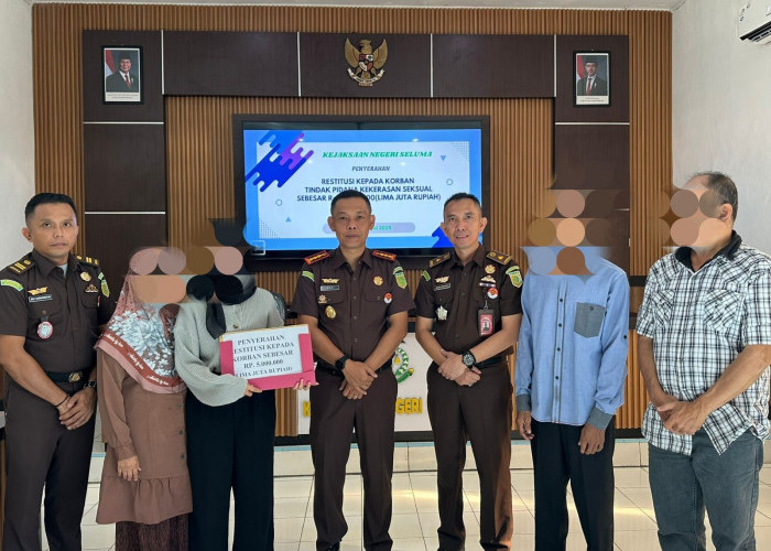 Difasilitasi Kejari Seluma, Korban Pelecehan Oknum PPPK Terima Restitusi Rp 5 Juta