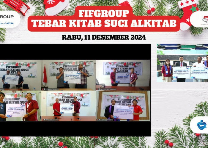    FIFGROUP Bagikan 880 Alkitab di Delapan Gereja, Dalam Rangka Natal