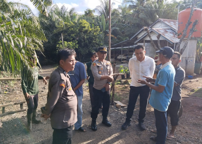    Konflik, Jalan Sentra Tani di Tanjung Seluai Diblokir Sekelompok Warga