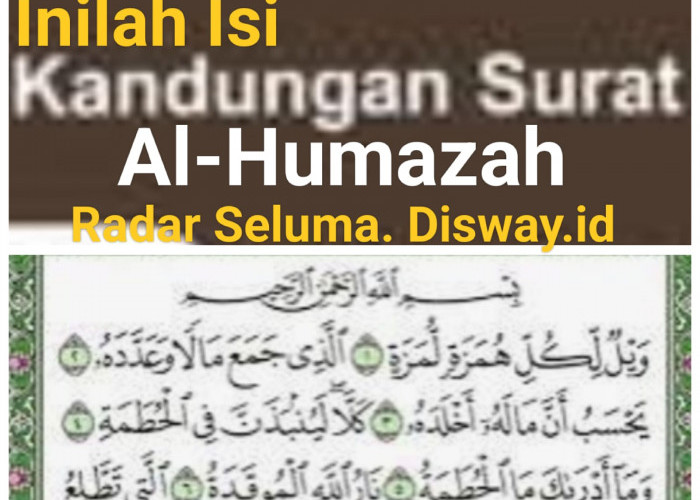 Inilah 10 Isi Kandungan Surat Al Humazah 