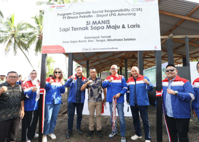 CSR Elnusa Petrofin Berikan Ternak Sapi ke Kelompok Tani, Si Manis 