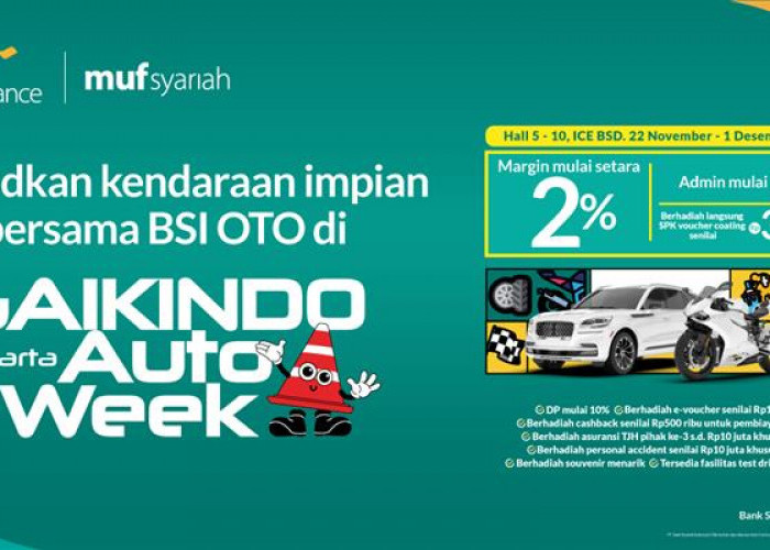 Ada Promo Special BSI di Event Gaikindo Jakarta Auto Week (GJAW) 2024