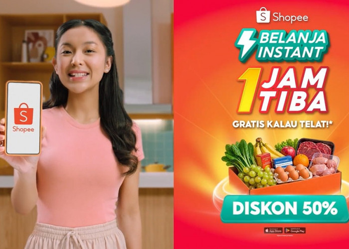  Belanja Harian Makin Praktis! Shopee Hadirkan Belanja Instant 1 Jam Tiba dengan Promo Diskon 50%