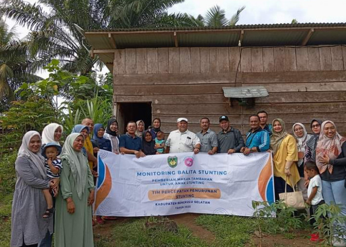 Tim TPPS Bengkulu Selatan Monitoring Balita Stunting