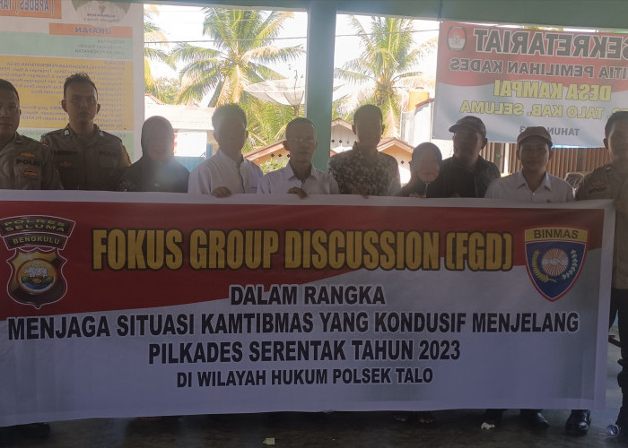 Jelang Pilkades, Polsek Talo Gelar Fokus Group Discussian 