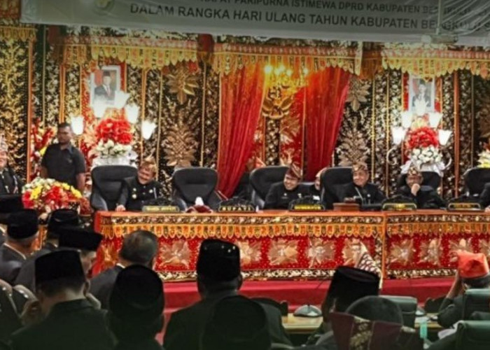   Bupati BS Rifai Tajudin, Ajak Semua Kolaborasi Memajukan BS, Paripurna HUT 77 BS 