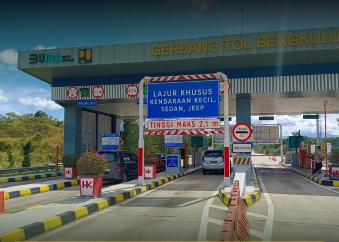  Volume Kendaraan di Tol Bengkulu–Taba Penanjung Naik 13,55% Saat Lebaran