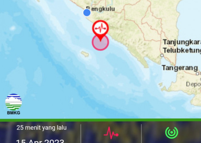   Gempa Guncang Bengkulu 6,2 SR, Tidak Berpotensi Tsunami