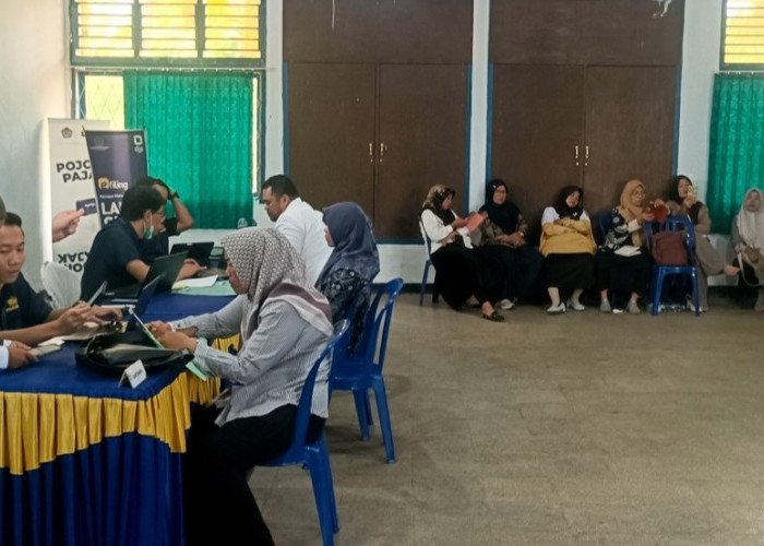 Jelang Akhir Pembayaran Pajak,  Pos Pelayanan Pajak Seluma Dipadati Warga