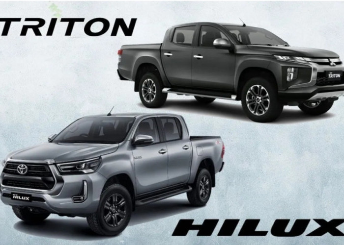 Wow! 2 Mobil Jenis Pikap Model Mirip Merek Berbeda Pilih Toyota Hilux atau Mitsubishi Triton 