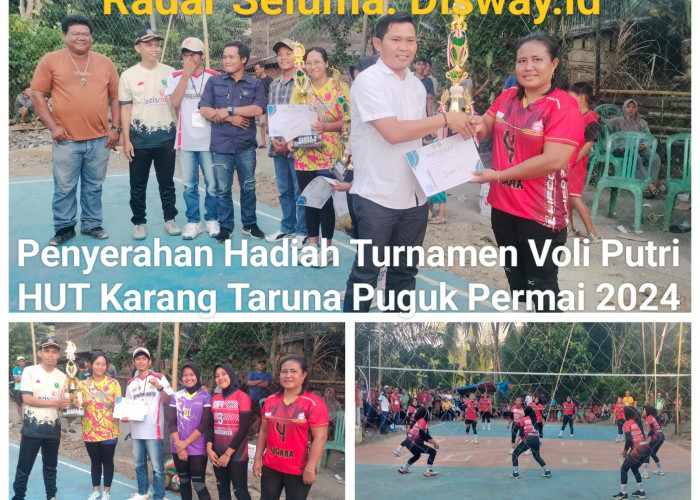 Binanto Tutup Turnamen Voli Ball HUT Karang Taruna Puguk Permai 2024