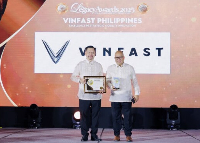 Produsen Mobil Listrik VinFast Filipina, Dapat Penghargaan Legacy Awards for Business 2025