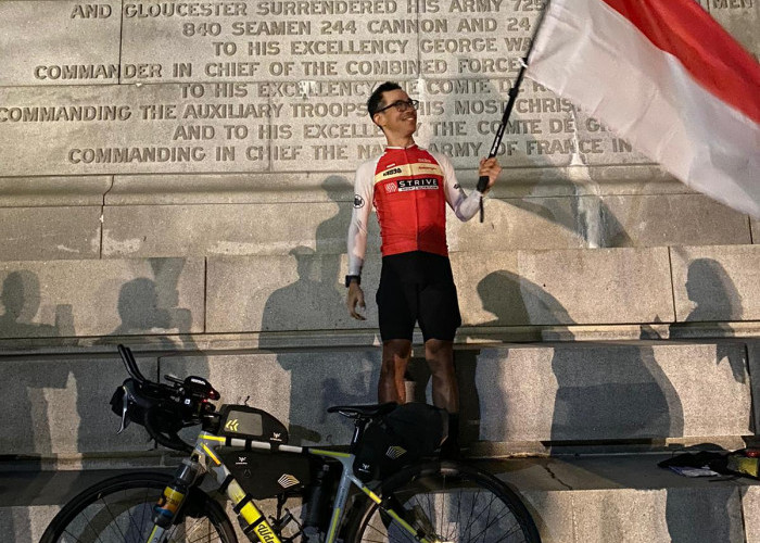   Dzaki Wardana, Pesepeda Indonesia  Sukses Gowes 6.720 km, Belah Garis Tengah Amerika  20 Hari