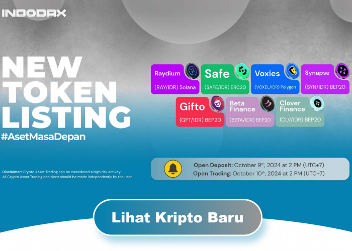 Lagi, Kripto Baru Voxies (VOXEL), Kini Hadir di INDODAX!