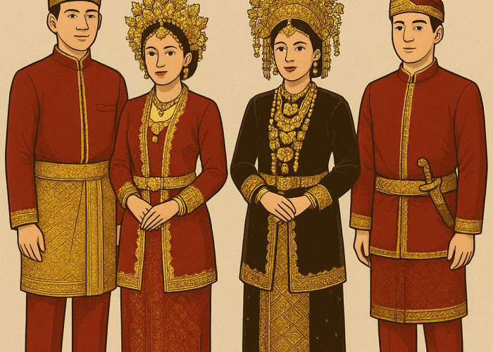 Pesona Pakaian Adat Pengantin Lematang, Pagar Alam, dan Daerah Uluan: Simbol Kemegahan Budaya Sumatera Selatan