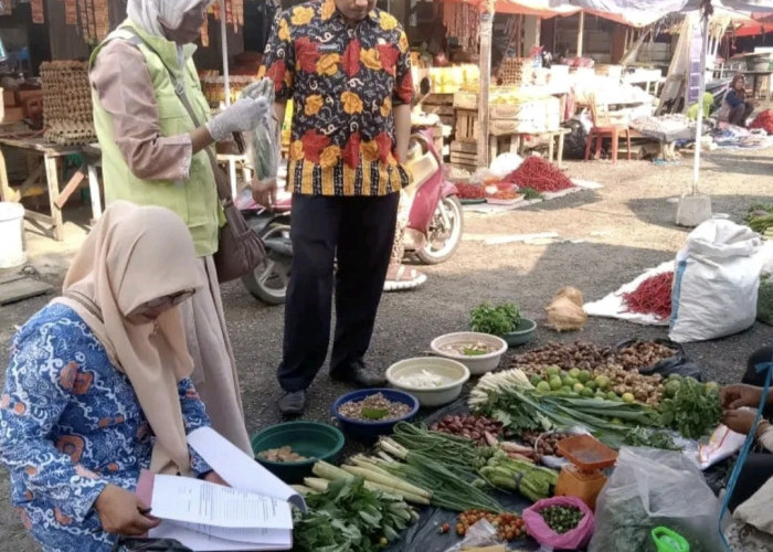 Awasi Keamanan Pangan Segar, DKP Bengku Selatan Datangi Pasar Ampera