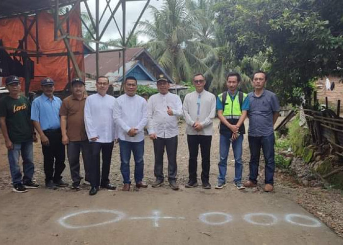 Jalan Tl Durian di Seluma Dibangun Dengan DBH Kelapa Sawit 