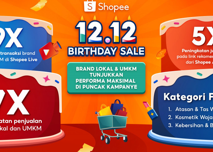 Puncak Kampanye Shopee 12.12: Brand Lokal dan UMKM Tunjukkan Performa Maksimal dengan Peningkatan Penjualan 7x