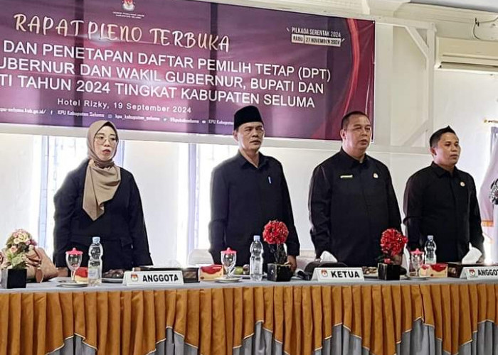  KPU Seluma Tetapkan DPT Seluma 155.213,  Berkurang 1.541 Orang,