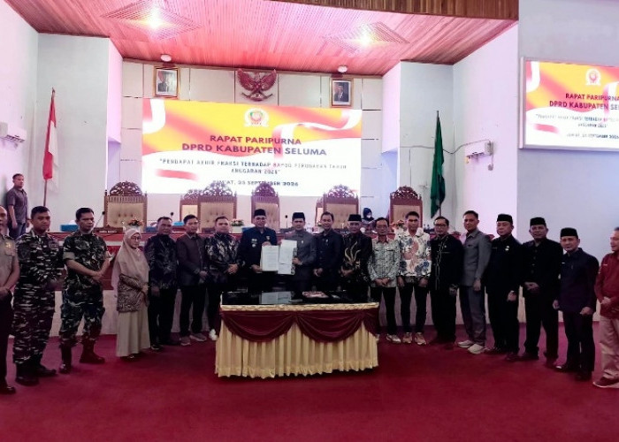 Waka I DPRD Seluma Ikuti Rapat Paripurna Pendapat Akhir Fraksi RAPBD 2026