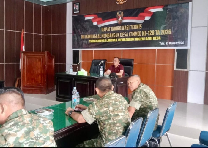  Pemkab Seluma dan TNI Matangkan Persiapan TMMD ke-128