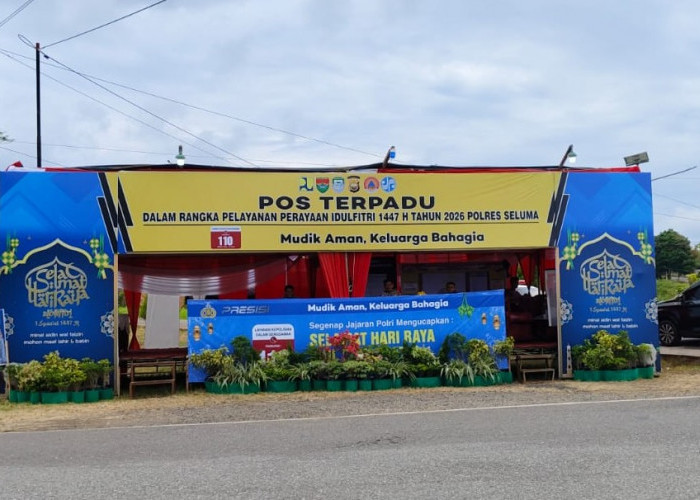 Amankan Lebaran, Polres Seluma Dirikan Dua Pospam dan Satu Posyan