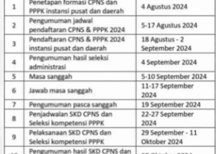 Jadwal Tes PPPK Dan CPNS Sudah Beredar, Ini Jadwalnya