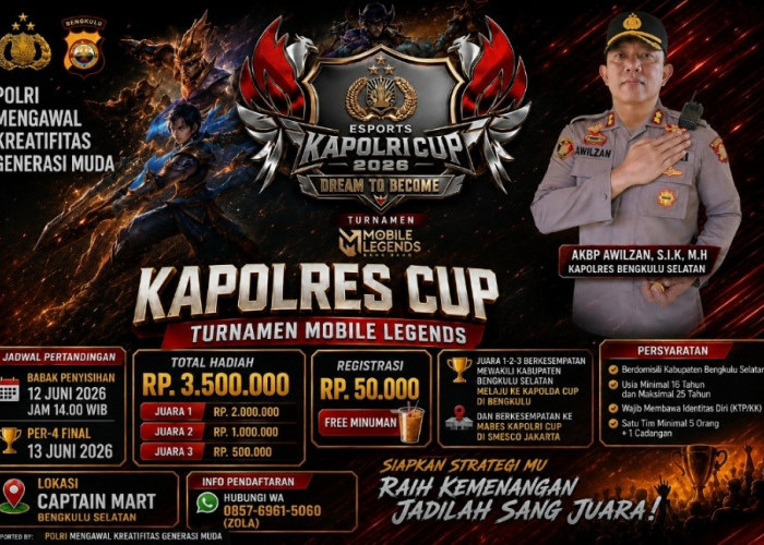  Siang Ini, Kapolres Cup Mobile Legends 2026 Digelar