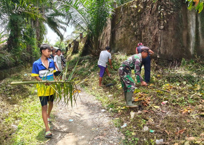 Pembangunan Jembatan Gantung Garuda di Seluma Dikebut, Sinergi TNI dan Warga