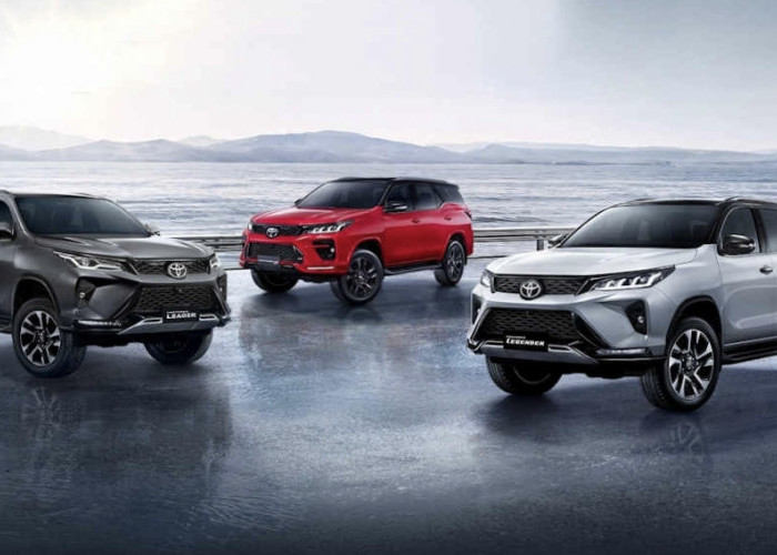 Tiga SUV Jenis Toyota Fortuner GR Sport 2024 Siap Diluncurkan ada Tiga Varian Warna Putih, Hitam dan Merah