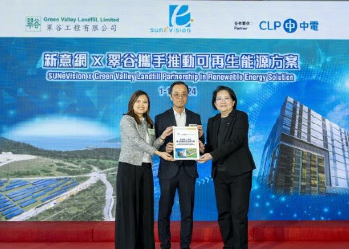 SUNeVision, Green Valley Landfill dan CLP Power Luncurkan  Solusi Energi Terbarukan di Hong Kong