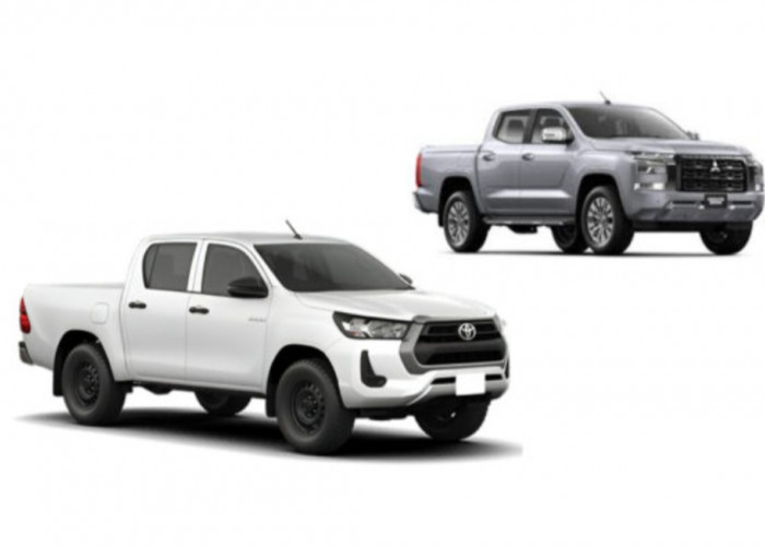 Toyota Hilux vs Mitsubishi Triton Kedua Mobil Desain Double Cabin Mesin Bertenaga Mampu Segala Medan