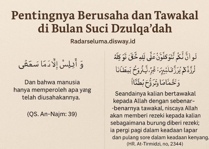 Pentingnya Berusaha dan Tawakal di Bulan Suci Dzulqa’dah