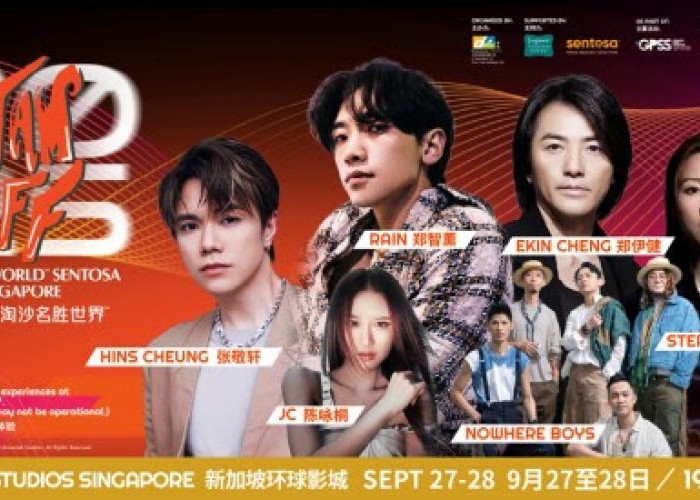 Jam Off 2025 di Universal Studios Singapura, Rain, Ekin Cheng, dan Hins Cheung Tampil