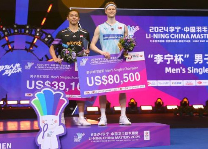 Gagal Juara China Masters 2024, Jonatan Christie Akui Kecewa 