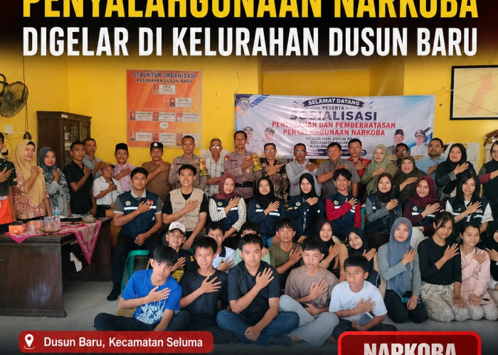 Sosialisasi Pencegahan dan Pemberantasan Penyalahgunaan Narkoba Digelar di Kelurahan Dusun Baru