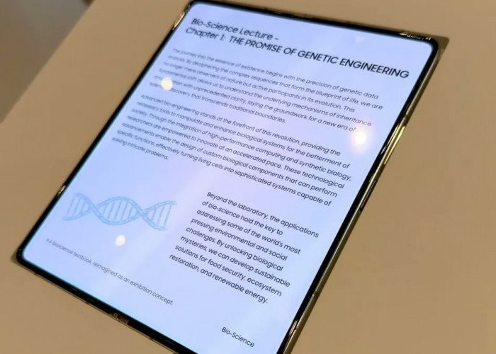 Layar Lipat Samsung tanpa Terlihat Lipatan, Dipamerkan di CES 2026