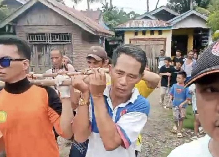 Korban Hanyut Warga Bandar Ragung Ditemukan Tewas Di Sungai Lubuk Badas Badar Riang desa Bandar Ragung